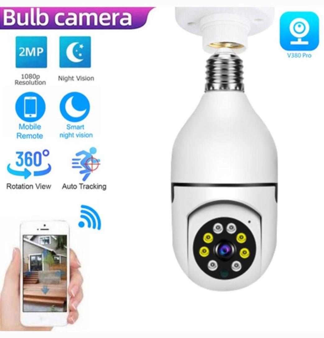WiFi Panorama Bulb Type 360 Rotating Camera