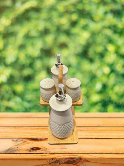 Ceramic Salt & Pepper Stand