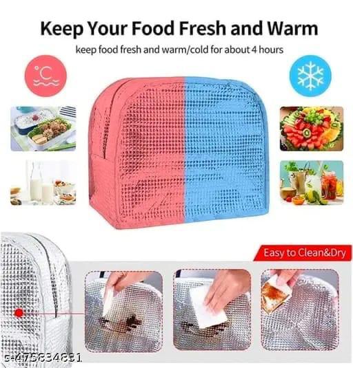 Foil Insulated Kids Lunch Bag Cartoon Printed