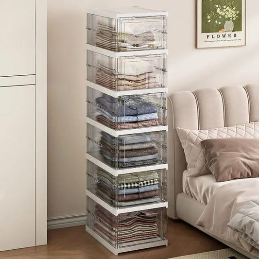 Folding 6 Cube Shoe Rack