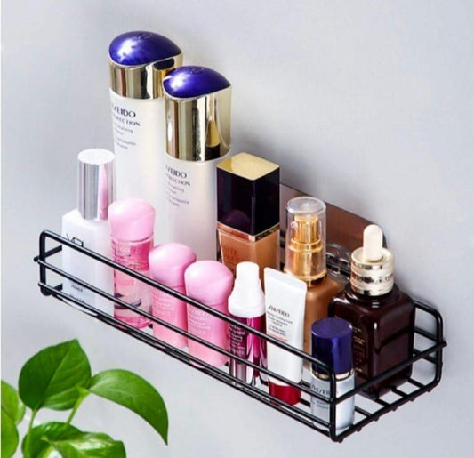 Adhesive Rectangle Storage Shelf For Bathroom, Kitchen