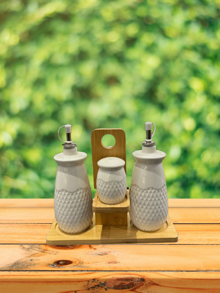 Ceramic Salt & Pepper Stand
