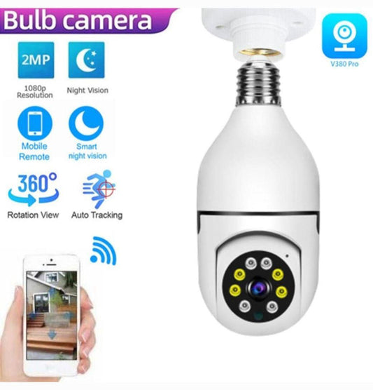 WiFi Panorama Bulb Type 360 Rotating Camera