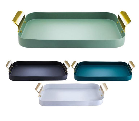 Steel tray with handle