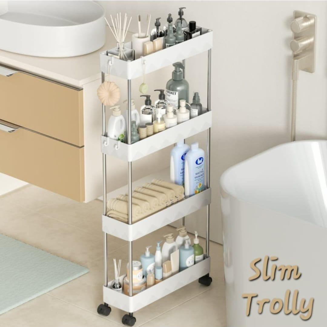4 Layer Movable Slim Trolly