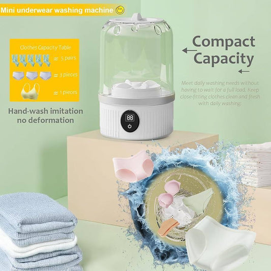 Portable Rechargeable 1L Mini Washing Machine For Undergarments and Socks